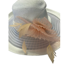 August Hat Company Sheer Wide Brim Hat, White, One Size
