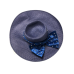   Pearl Big Bow Wide Brim (Blue, One Size)
