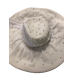  White Pearl Widebrim Hat Church Derby Ornate One Size