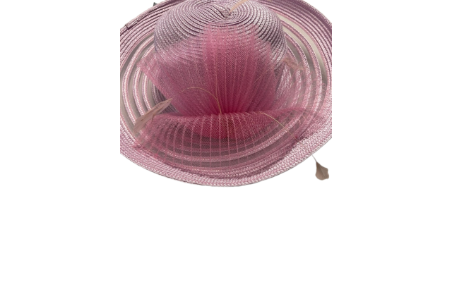 August Hat Women’s Sheer-Stripe Romantic Hats,Lilac