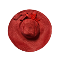 August Hats Range Wide Brim Hat (Red)