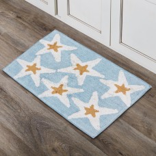 Avanti Linens Sequin Shells 20″ x 30″ Bath Rug Bedding, Aqua