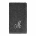  Premier Silver Script Monogram Fingertip Towel Letter M