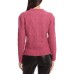  Women’s Cable-Knit Pullover Sweater, Fuschia, Medium