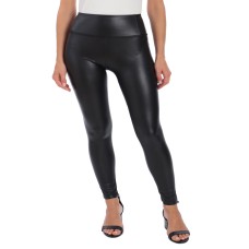 Avec Les Filles Women’s Faux-Leather Leggings, Black, XS