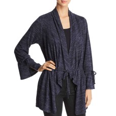 Avec Women’s Marled Knit Drawstring Cardigan Sweaters