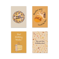 Aya Paper Co. Birthday Card Set, Set of 4