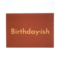 Aya Paper Co. Birthday-Ish Greeting Card, Red, 4.5″ x 6.25″