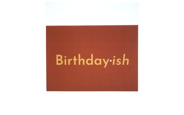 Aya Paper Co. Birthday-Ish Greeting Card, Red, 4.5″ x 6.25″