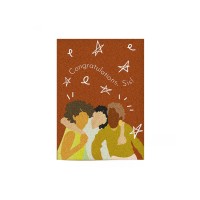 Aya Paper Co. Congratulations Sis Greeting Card, Red