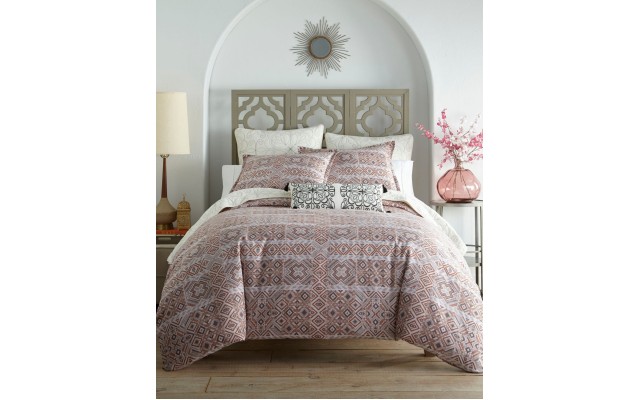  Chennai Comforter Set, Queen, Orange