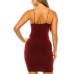 B Darlin Juniors’ Cowlneck Slip Dress, Dark Red/XL