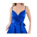 B Darlin Juniors Surplice A-line Dress, Royal Blue, 17-18