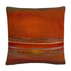 Baldwin Masters Fine ArtHorizon Abstract Bold Industrial Decorative Pillow, Red, 16″ x 16