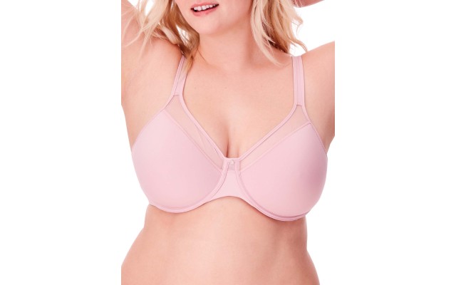  Womens 3439 One Smooth U Ultra Light Shaping Underwire Bra, Pink, 36DD