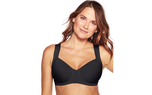  Women’s DF3450 One Smooth U Posture Boost with EverSmooth Back Underwire Bra, Black, 36D