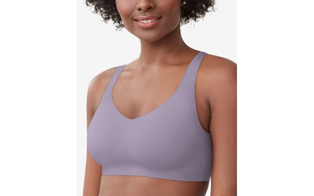  Women’s Easylite Wirefree Bra with Back Closure, DF3496, Perfectly Purple, S