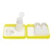  Unisex Transparent And Squeezable Toiletry Containers Travel Kit 6 Piece, Green