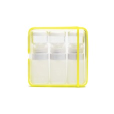 Banale Unisex Transparent And Squeezable Toiletry Containers Travel Kit 6 Piece, Green