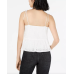  Eyelet-Lace Peplum Top(White/XXS)