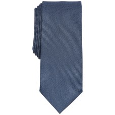 Bar III Men’s Cobbled Solid Tie, Navy