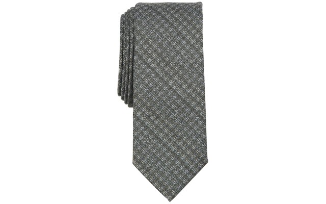  Men’s Milan Solid Textured Tie, Green