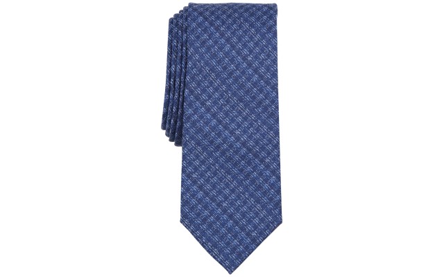  Men’s Milan Solid Textured Tie, Navy
