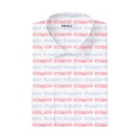 Bar Iii Mens Organic Cotton Abstract Dash-Print Slim Fit Dress Shirts, Small