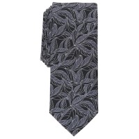 Bar III Mens Shellen Botanical Tie, Black