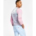  Men’s Slim-Fit Floral-Print Suit Vest, Blue/Pink, Large