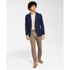 Bar III Men’s Slim-Fit Navy Solid Knit Blazer, Navy, 40L