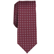 Bar III Men’s Sterling Neat Skinny Tie, Burgundy