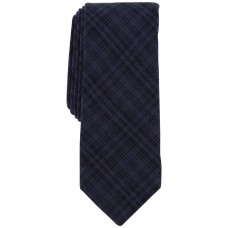 Bar III Men’s Toto Plaid Tie, Navy
