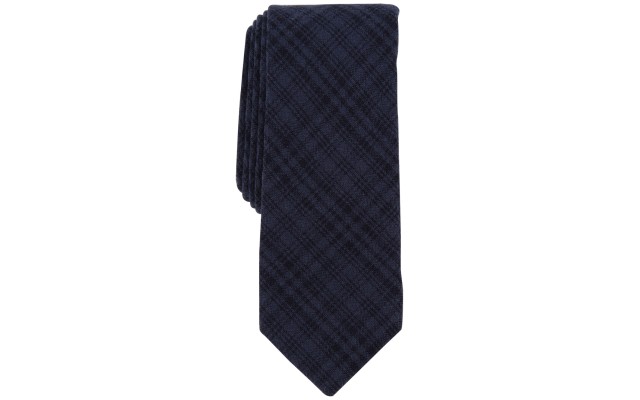  Men’s Toto Plaid Tie, Navy