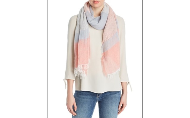 Barbour Whitmore Color-Block Scarf, Blue