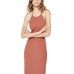  Womens Ramona Tie Back Midi Dress, Copper/2