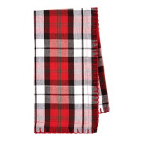 Bardwill Linens Reindeer Gray Plaid 19″ x 19″ Cloth Napkins,  Set of 4, Red,