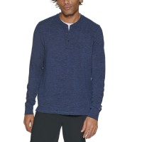 Bass Outdoor Men’s 1/4 Placket Layer Pullover Sweater, XX-Large, Blue