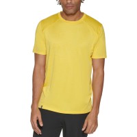 Bass Outdoor Men’s Boundary Trek Moisture-Wicking Stretch Performance Base Layer T-Shirt, Yellow, Medium