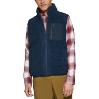 Bass Outdoor Mens Coastal Regular-fit Full Vest, Blue, Small