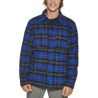 Bass Outdoor Men’s Mission Plaid Field Jacket, Blue/Black, Small