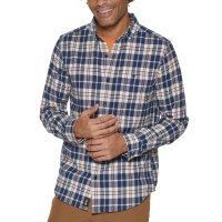 Bass Outdoor Mens Spruce Creek Regular-Fit Stretch Plaid Flannel Shirts
