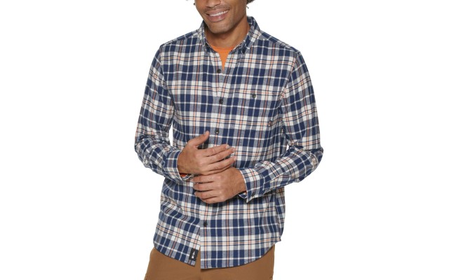  Mens Spruce Creek Regular-Fit Stretch Plaid Flannel Shirts