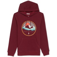 Bass Outdoor Mens Wilfork Graphic Hoodie Cabernet XXLarge
