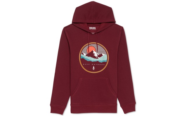  Mens Wilfork Graphic Hoodie Cabernet XXLarge
