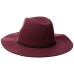  Women’s Delicate Chain Flannel Panama Hat, Wine, One Size