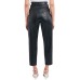  Womens Faux-Leather Pants, Black/S