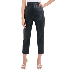 Bcbgeneration Womens Faux-Leather Pants, Black/S