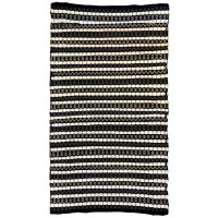 Bcbgmaxazria Cotton Multi-stripe 27 X 45 Blackwhite