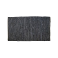 Bcbgmaxazria Leather Stripe 27″ x 45″ Accent Rug Bedding, Gray